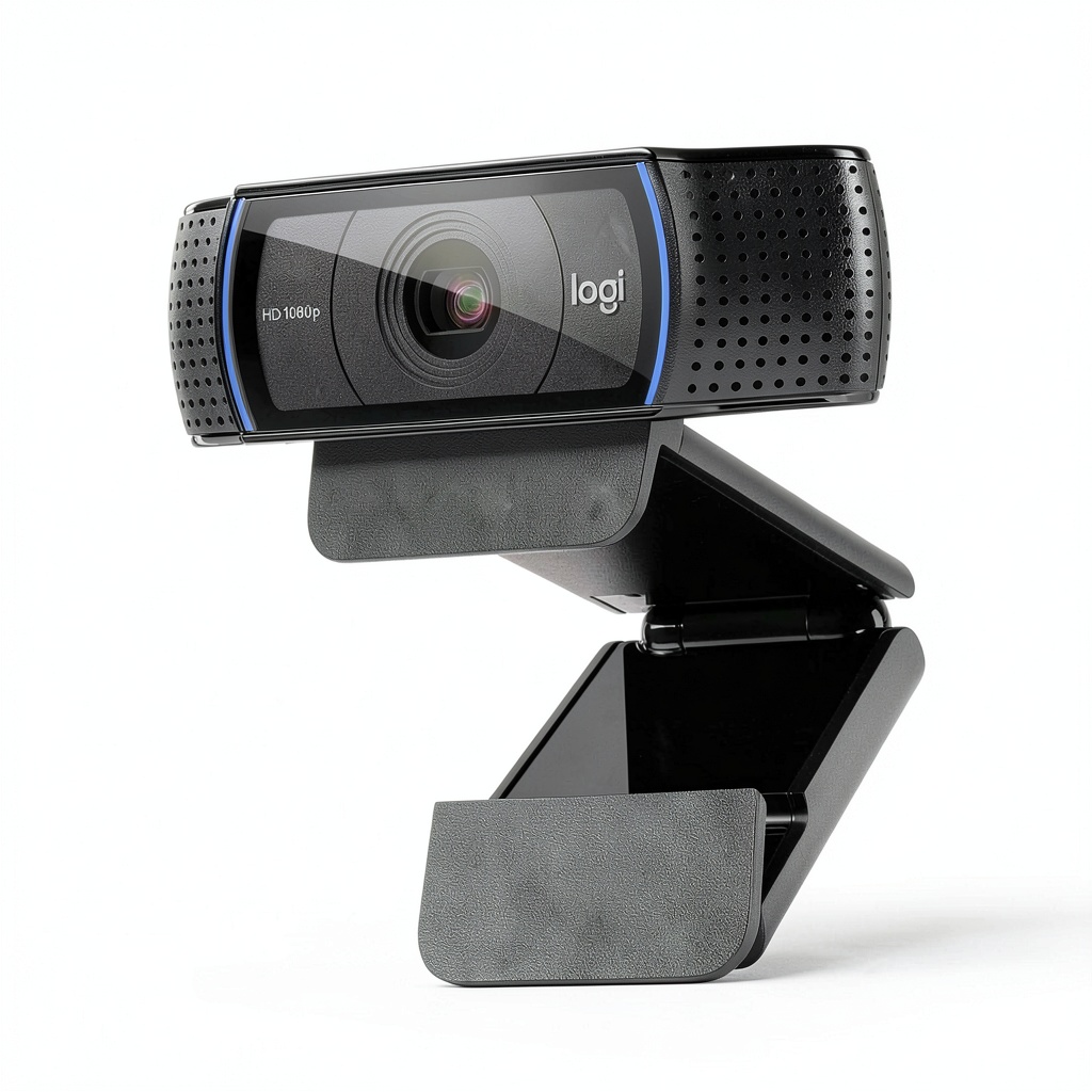 Logitech C920s Pro webcam in use during a video call