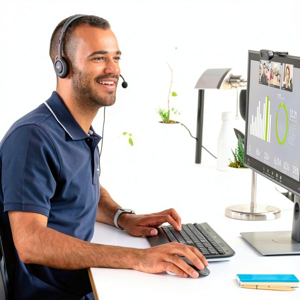 Logitech C270 Webcam 720p HD Video Noise Reducing Microphone-3