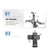 Neewer Phone Mount NATO Clamp Aluminum Alloy Gimbal-3