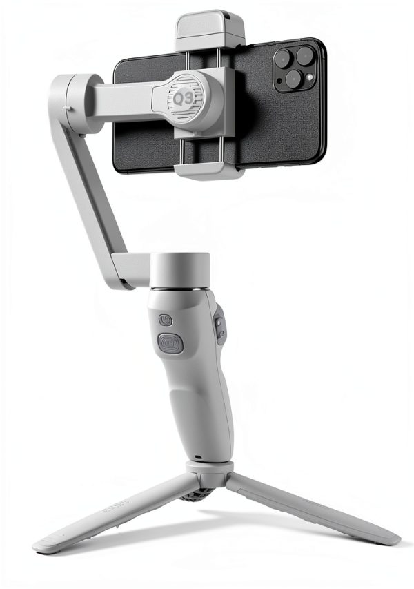 Zhiyun Smooth-Q3 Gimbal Stabilizer Foldable LED Light-0