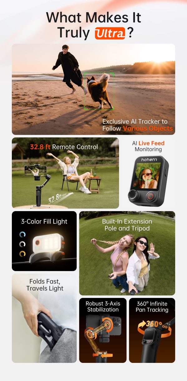 iSteady V3 Ultra AI Gimbal for Beginners with Remote-13