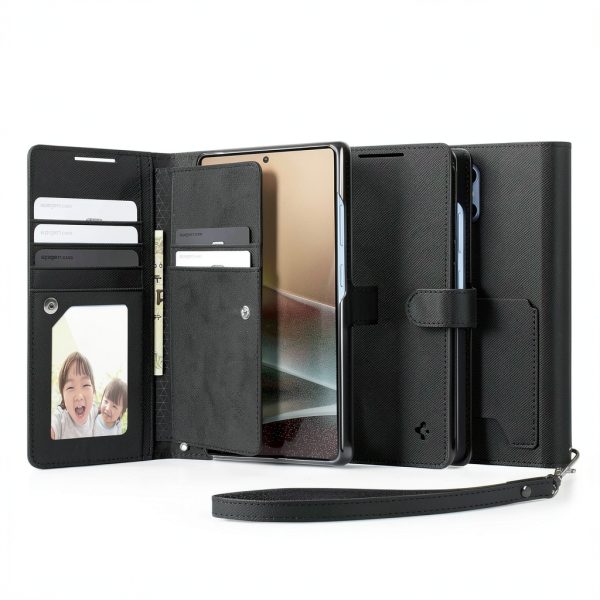 Wallet S Leather Folio for Samsung Galaxy S25 Ultra TPU Bumper-4