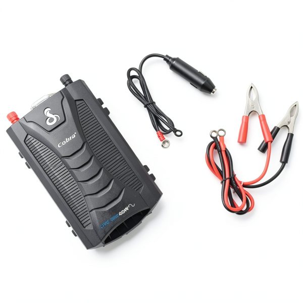 Cobra PURE SINE 400W Power Inverter with Fast Charge USB-1