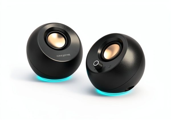 Creative Pebble Pro Minimalist USB-C Speakers with Bluetooth RGB Black-0