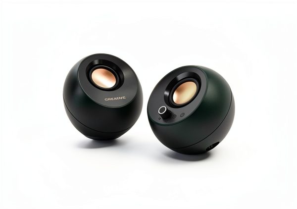 Creative Pebble Pro Minimalist USB-C Speakers with Bluetooth RGB Black-1
