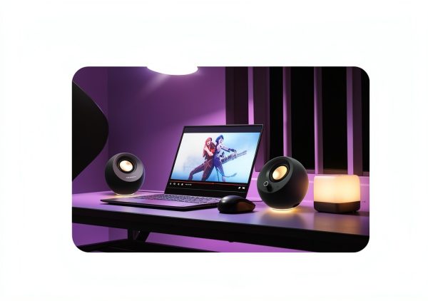 Creative Pebble Pro Minimalist USB-C Speakers with Bluetooth RGB Black-5